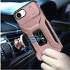 Combat Tough Series Ring Holder Case with Camera Lens Cover for iPhone 16e - Rose Gold