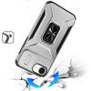 Combat Tough Series Ring Holder Case with Camera Lens Cover for iPhone 16e - Silver