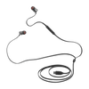 JBL Tune 310C Wired Hi-Res in-Ear Headphones, Tangle-Free Flat Cable, 3-Button Remote with Microphone - Black