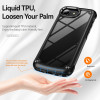 Military Grade Tough Shield Snap-on Transparent Case for iPhone 16e - Black