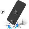 360 Rotating Ring Grip Hybrid Case for iPhone 16e - Black