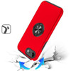 360 Rotating Ring Grip Hybrid Case for iPhone 16e - Red
