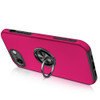 360 Rotating Ring Grip Hybrid Case for iPhone 16e - Hot Pink