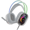 SoundScape RGB Gaming Headset See-Through Design, USB-C Wired, Built-in Microphone - Grey