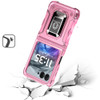 Military Grade Shockproof Hybrid Armor Case with Ring Grip for Motorola Razr 2025 / 2024 - Pink