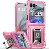 Military Grade Shockproof Hybrid Armor Case with Ring Grip for Motorola Razr 2025 / 2024 - Pink