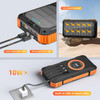 Solar Powered 49800mAh Qi Wireless Charger Power Bank Battery Pack