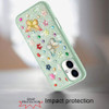 Butterfly Ornaments Diamond Hybrid Case for iPhone 16 - Teal