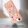 Butterfly Ornaments Diamond Hybrid Case for iPhone 16e - Pink