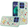 Butterfly Ornaments Diamond Hybrid Case for Motorola Moto G Stylus 2025 - Teal