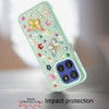 Butterfly Ornaments Diamond Hybrid Case for Motorola Moto G Stylus 2025 - Teal