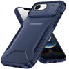 Combat Tough Series Hybrid Case with Camera Lens Cover for iPhone 16e - Blue