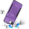 Combat Tough Series Hybrid Case with Camera Lens Cover for iPhone 16e - Purple
