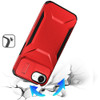 Combat Tough Series Hybrid Case with Camera Lens Cover for iPhone 16e - Red