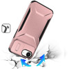 Combat Tough Series Hybrid Case with Camera Lens Cover for iPhone 16e - Rose Gold
