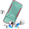 Combat Tough Series Hybrid Case with Camera Lens Cover for iPhone 16e - Teal Hot Pink