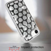 Diamond Encrusted Hybrid Case for iPhone 16e - Heart Black