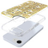Diamond Encrusted Hybrid Case for iPhone 16e - Basketweave Gold