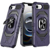 Military Grade Robotic Series Hybrid Case with Ring Grip for iPhone 16e - Purple