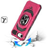 Military Grade Robotic Series Hybrid Case with Ring Grip for iPhone 16e - Hot Pink