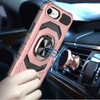 Military Grade Robotic Series Hybrid Case with Ring Grip for iPhone 16e - Rose Gold