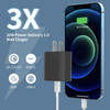 20W USB-C PD 3.0 Power Delivery Wall Charger - Black
