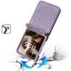 Mandala Flower Leather Protective Cover with Strap for Motorola Razr Ultra 2025 - Purple