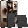 Alligator Skin Texture Leather Protective Cover for Motorola Razr Ultra 2025 - Black