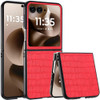 Alligator Skin Texture Leather Protective Cover for Motorola Razr Ultra 2025 - Red
