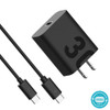 Motorola TurboPower 30 USB-C Fast Wall Charger + USB-C Cable - Black