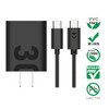 Motorola TurboPower 30 USB-C Fast Wall Charger + USB-C Cable - Black