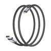 6.6 ft High-Speed Lightning to USB-A Charging and Sync Cable - Black