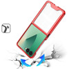 Clarity Collection Transparent Case for Samsung Galaxy Z Flip 7 - Red