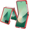 Clarity Collection Transparent Case for Samsung Galaxy Z Flip 7 - Red