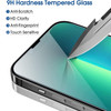 Tempered Glass Screen Protector + Camera Lens Protector for iPhone 16e