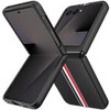 Carbon Fiber Series Protective Cover for Samsung Galaxy Z Flip 7 - Black