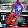 Ring Holder Hybrid Case for Motorola Razr Ultra 2025 - Red