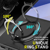 Dual Layer Magnetic Ring Case with Rotating Stand and Privacy Camera Cover for Samsung Galaxy Z Flip 7 - Black