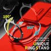 Dual Layer Magnetic Ring Case with Rotating Stand and Privacy Camera Cover for Samsung Galaxy Z Fold 7 - Red