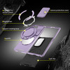 Dual Layer Magnetic Ring Case with Rotating Stand and Privacy Camera Cover for Samsung Galaxy Z Fold 7 - Purple
