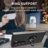Slim Protective Cover with Ring Grip for Samsung Galaxy Z Fold 7 - Black