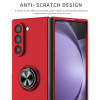 Slim Protective Cover with Ring Grip for Samsung Galaxy Z Fold 7 - Red