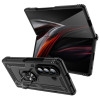 Ring Grip Hybrid Case with Hinge Protection for Samsung Galaxy Z Fold 7 - Black