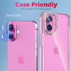 HD Tempered Glass Camera Lens Protector for iPhone 16 / iPhone 16 Plus - Clear