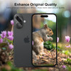 HD Tempered Glass Camera Lens Protector for iPhone 16 / iPhone 16 Plus - Clear