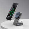 AUKEY MagFusion L Qi2 2-in-1 Foldable MagSafe Magnetic Fast Wireless Charging Station for iPhone and AirPods