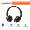 Manhattan Bluetooth Wireless Over-Ear Headphones - Black