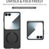 Slim Protective Cover with MagSafe Magnetic Ring for Samsung Galaxy Z Flip 7 - Black