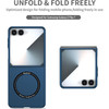 Slim Protective Cover with MagSafe Magnetic Ring for Samsung Galaxy Z Flip 7 - Blue