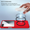 Slim Protective Cover with MagSafe Magnetic Ring for Samsung Galaxy Z Flip 7 - Red